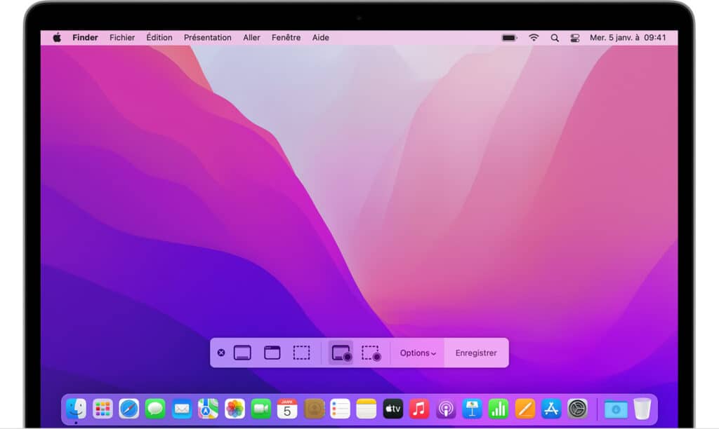 Faire une capture d'écran sur un mac